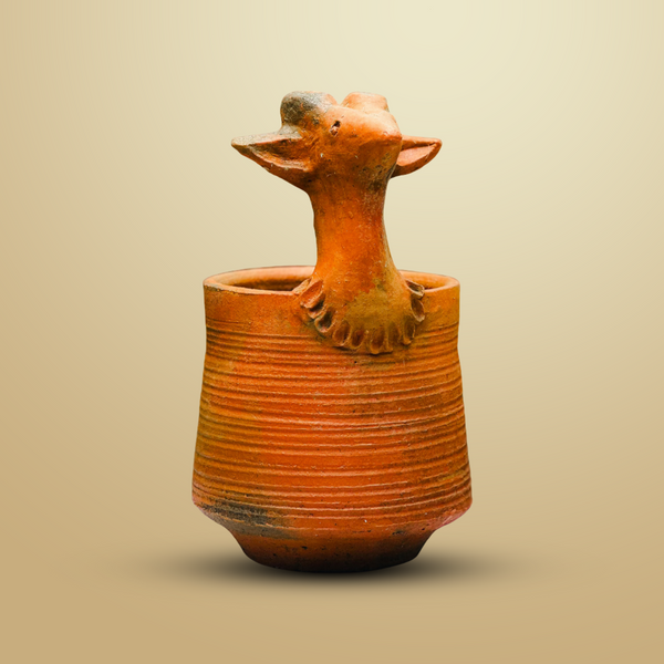 The Charm of the Wild in Your Garden: The Earthen Deer Planter by TheJaadu.com
