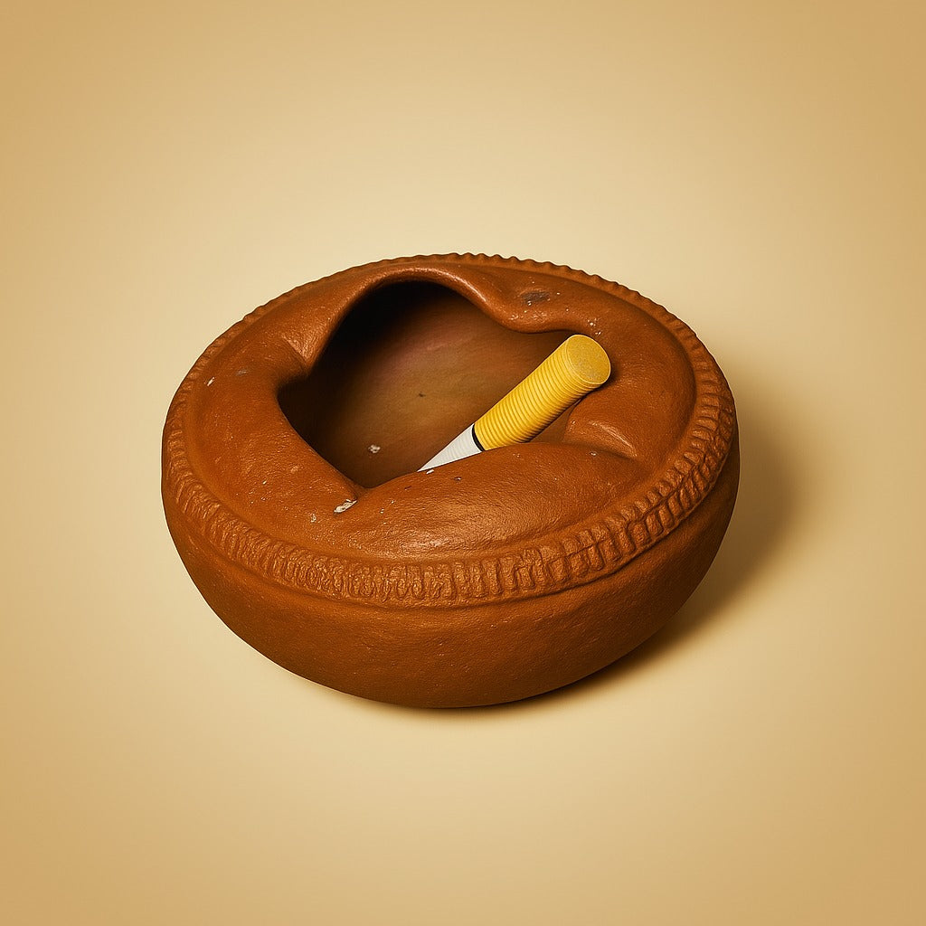 Rustic Clay Ashtray