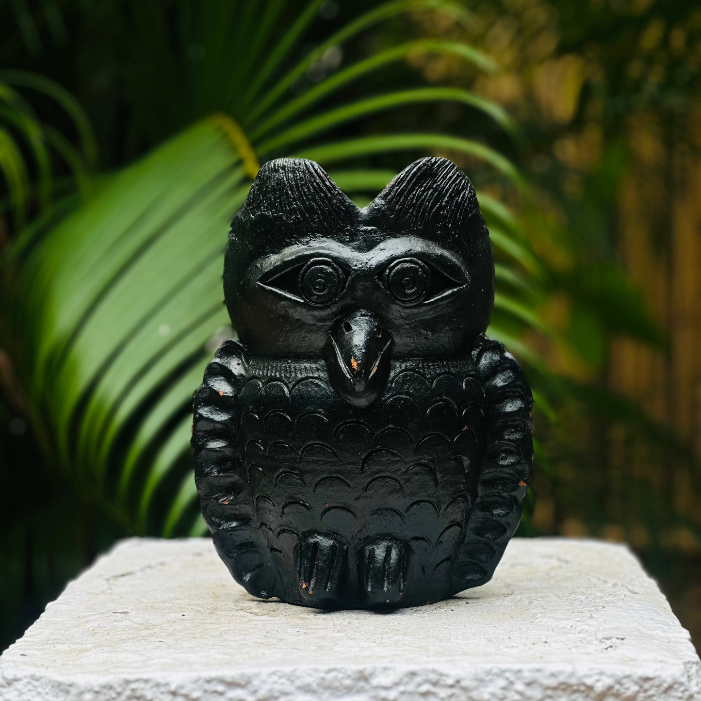 Pair of Earthen Owl Artefacts