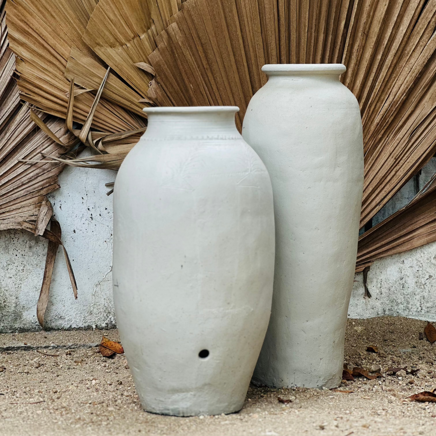 White Clay Vase