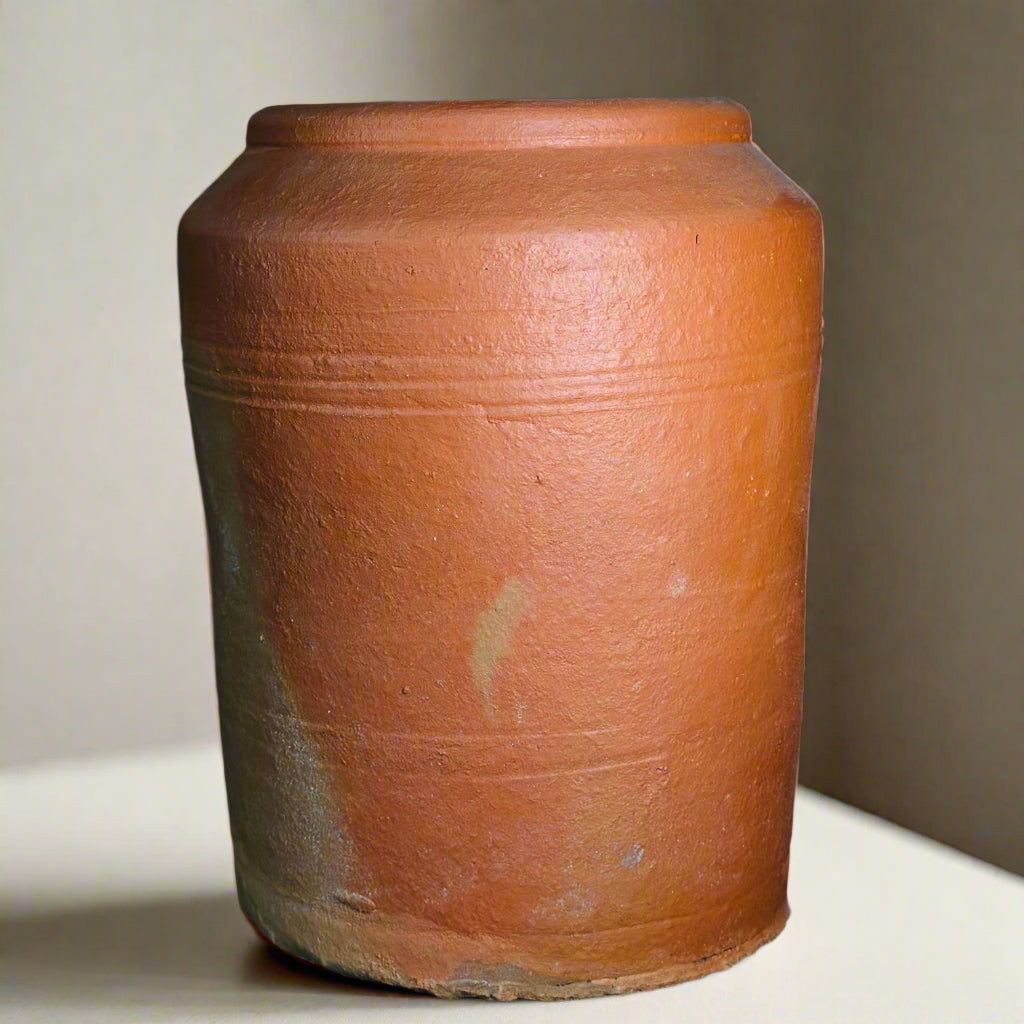 Earthen Vase with Lid