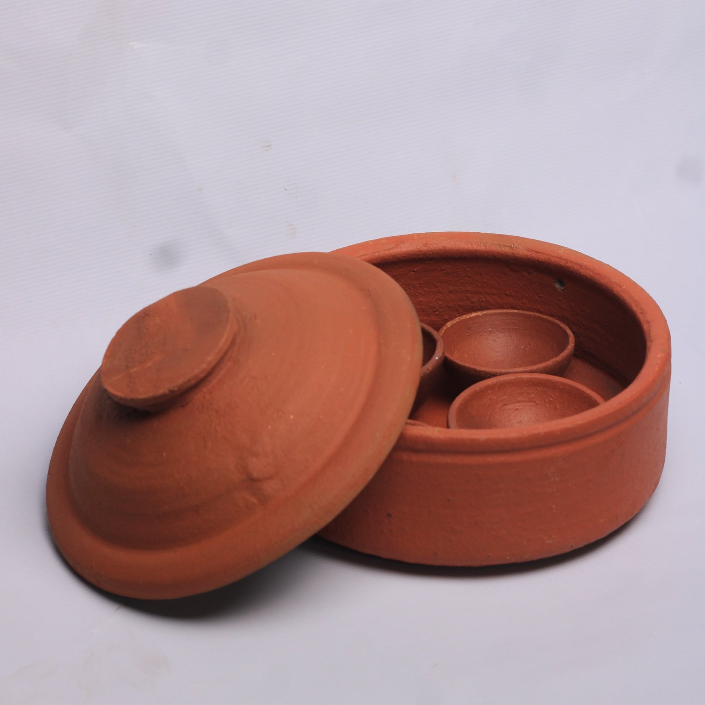 Handmade Terracotta Masala Box Online | Natural Spice Container