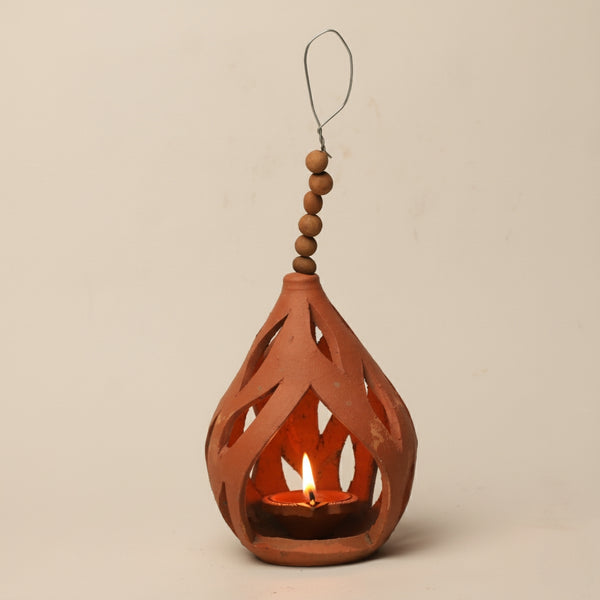 Light That Tells a Story: The Timeless Appeal of the Terracotta Diya Hanging Lamp