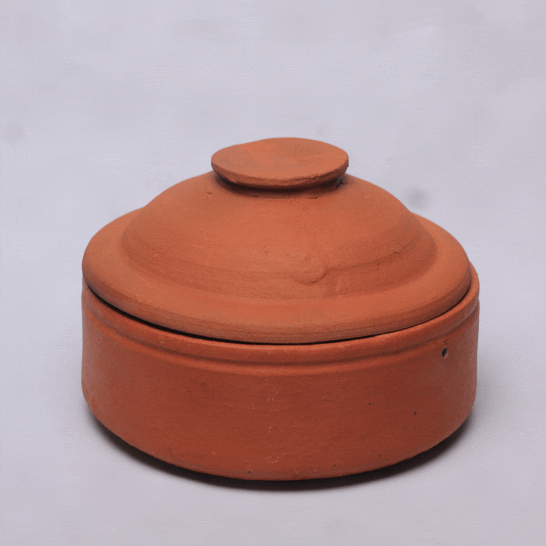 Handmade Terracotta Masala Box Online | Natural Spice Container