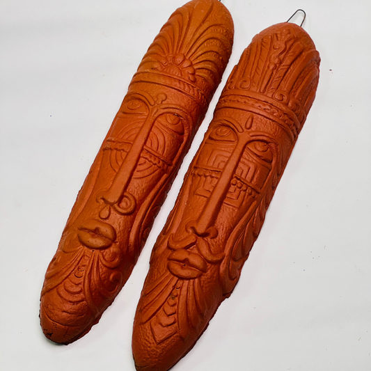 Tribal Face Mask Wall Hanging - Ethnic Home Decor Statement