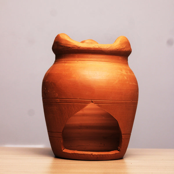 Heart Sigdi - Handmade Clay Stove | thejaadu.com